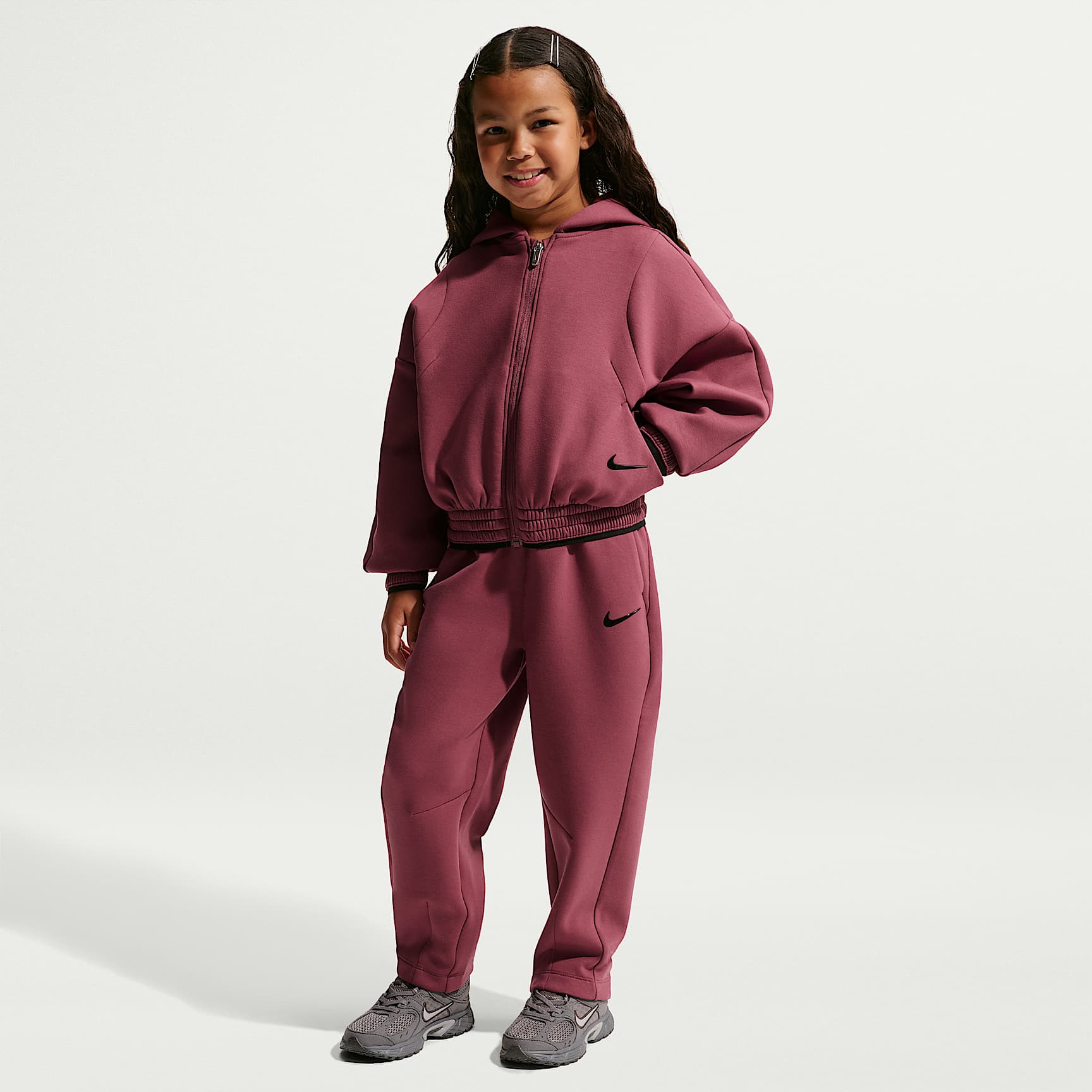 Nike Little Kids' Luxe Perform 2-Piece Full-Zip Hoodie Set. Nike.com